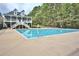 A beautiful swimming pool is perfect for cooling off on hot summer days at 1440 Boundary Blvd, Suwanee, GA 30024