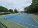 A pair of tennis courts are the perfect place to play a game at 1440 Boundary Blvd, Suwanee, GA 30024