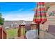 Cozy back deck with a view of the neighborhood and outdoor seating at 2205 Hoskin Nw Ct # 9, Kennesaw, GA 30144