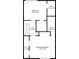 Second floor plan featuring two bedrooms, two bathrooms, a hallway, and a walk-in closet at 4 Mount Vernon Cir, Atlanta, GA 30338