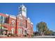 Historic brick courthouse with a prominent clock tower set against a clear blue sky at 741 Cams Crk, Mcdonough, GA 30253
