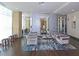 Contemporary lobby featuring comfortable seating, a large mirror, and stylish decor elements at 4561 Olde Perimeter Way # 608, Dunwoody, GA 30346