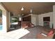 Covered outdoor lounge area with stylish seating, a fireplace, and a peaceful ambiance, ideal for relaxation and gatherings at 4561 Olde Perimeter Way # 608, Dunwoody, GA 30346