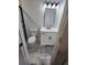 Renovated bathroom featuring new vanity and marble-patterned tile at 2595 Elkhorn Dr, Decatur, GA 30034