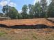 Large lot surrounded by mature trees, with visible boundary markings, ready for new construction at 2477 Bobbie Dr, Marietta, GA 30066