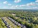 An aerial view captures a neighborhood with picturesque homes, tree-lined streets, and well-kept lawns at 2909 Everson Ridge Ct, Snellville, GA 30039