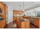 Well-equipped kitchen with an island, double oven, and plenty of cabinet space at 2909 Everson Ridge Ct, Snellville, GA 30039