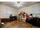 Bedroom with wood floors and a ceiling fan at 3294 Francine Dr, Decatur, GA 30033