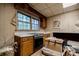 This spacious unfinished kitchen features ample cabinet space, and outdated appliances at 3294 Francine Dr, Decatur, GA 30033