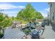 Scenic backyard featuring a charming water feature with lush greenery and landscaping at 60 Heaton Dr, Covington, GA 30016