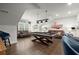 Spacious game room with a pool table, comfortable seating, and stylish decor at 124 Calder Dr, Alpharetta, GA 30009