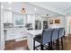 Bright kitchen with island seating, stainless appliances, and modern cabinetry at 3036 Horse Shoe Se Dr, Atlanta, GA 30316