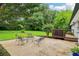 Spacious patio features outdoor seating and a view of the well-maintained backyard at 3036 Horse Shoe Se Dr, Atlanta, GA 30316