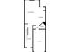 Floor plan showcasing the layout of the home's living room, kitchen, and garage at 5668 Union Pointe Dr, Union City, GA 30291