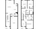 Two floor floorplan shows living room, kitchen, garage, and foyer on floor one; bedrooms and baths on floor two at 5668 Union Pointe Dr, Union City, GA 30291