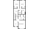 Upstairs floorplan showing multiple bedrooms, bathrooms, and a laundry room for a spacious layout at 5668 Union Pointe Dr, Union City, GA 30291
