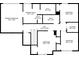 Detailed floor plan of a two-story home, featuring the primary bedroom, bathrooms, and additional bedrooms upstairs at 10795 Glenbarr Dr, Johns Creek, GA 30097