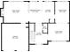 Detailed floor plan showcasing the layout of the home, including the Gathering room, kitchen, and garage at 10795 Glenbarr Dr, Johns Creek, GA 30097