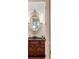 Elegant powder room with granite counters, decorative mirror, and wall sconces at 3639 Paper Mill Se Rd, Marietta, GA 30067