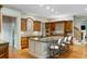 Spacious kitchen featuring a large island, custom cabinetry, and stainless steel appliances at 3639 Paper Mill Se Rd, Marietta, GA 30067