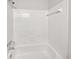 Clean bathroom features a bathtub and shower combination with tiled walls and updated fixtures at 1175 Church St # B, Decatur, GA 30030