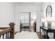 Upstairs hallway with a view into a seating area at 281 Green Hill Rd, Atlanta, GA 30342