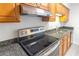 Kitchen with stainless steel appliances and granite countertops at 1201 Old Hammond, Atlanta, GA 30350