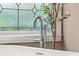Up close view of the modern faucet by the soaking tub at 2314 Tall Timbers Ln, Marietta, GA 30066