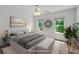 Serene bedroom with soft lighting, neutral tones, and large windows offering beautiful backyard views at 240 Flowers Cove Ln, Lilburn, GA 30047
