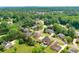Aerial view of a serene neighborhood featuring lush greenery and well-spaced homes at 240 Flowers Cove Ln, Lilburn, GA 30047