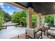 Inviting outdoor patio with comfortable seating and a lush green view at 1430 N Harris Rdg, Atlanta, GA 30327