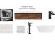Modern bathroom featuring a sleek vanity, soaking tub, and stylish fixtures at 2380 Greenglade Ne Rd, Atlanta, GA 30345