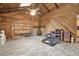 Basement with wood-paneled walls, and fireplace, great for entertaining at 4845 Willow St, Acworth, GA 30101