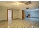 Basement with unique flooring, multiple entrances, recessed lighting, and ceiling fan at 2436 Green Hollow Ct, Conyers, GA 30012