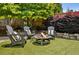 Inviting backyard seating area with a charming fire pit, perfect for outdoor relaxation and entertaining at 1168 Mclynn Ne Ave, Atlanta, GA 30306