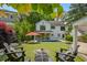 Private backyard with a pool, fire pit, and lush landscaping perfect for entertaining at 1168 Mclynn Ne Ave, Atlanta, GA 30306