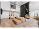Spacious lounge area with comfortable seating, a fireplace, and modern decor at 3324 Peachtree Ne Rd # 1813, Atlanta, GA 30305