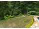 Landscaped backyard with lush greenery and stone pool surround at 851 Courtenay Ne Dr, Atlanta, GA 30306