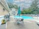 Community pool area with patio seating and manicured landscaping at 2700 Pine Tree Ne Rd # 1013, Atlanta, GA 30324