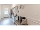 Inviting entryway featuring stylish decor, modern accents, and light, neutral walls at 446 Vandenburg Dr, Villa Rica, GA 30180