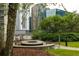 Outdoor firepit area with seating and landscaped surroundings at 44 Peachtree Ne Pl # 1824, Atlanta, GA 30309
