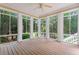 Screened in porch overlooking backyard at 612 Champions Dr, Mcdonough, GA 30253