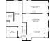 Basement layout featuring recreation room, bedroom, bath, eat-in kitchen and sitting room at 1625 Clark Lake Nw Dr, Acworth, GA 30102