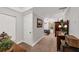 Bedroom features neutral walls, carpet, and a ceiling fan, creating a cozy atmosphere at 1625 Clark Lake Nw Dr, Acworth, GA 30102