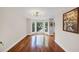 Formal dining room boasts beautiful hardwood floors and a bay window providing natural light at 1625 Clark Lake Nw Dr, Acworth, GA 30102