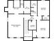 Floor plan of second level featuring bedrooms, bathrooms, walk-in closets, laundry, and hall at 1625 Clark Lake Nw Dr, Acworth, GA 30102