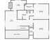 Upstairs floor plan featuring the loft, bedrooms, bathrooms and walk-in closet space at 2610 Ginger Dr, Buford, GA 30519