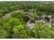 Scenic aerial view of homes nestled among mature trees in a quiet neighborhood at 1143 Brookhaven North Cir, Brookhaven, GA 30319