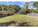 A large, well-maintained backyard with green grass, mature trees, and fencing for privacy at 2776 Grand Ave, Atlanta, GA 30315