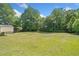 Expansive backyard with lush green lawn and mature trees providing shade and privacy at 1554 Owens Store Road Rd, Canton, GA 30115